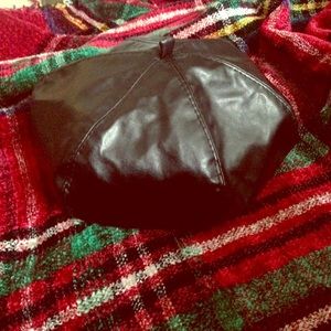 Pleather Barrett Hat Cap